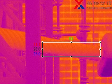 紅外熱像儀檢測船用輸熱管道