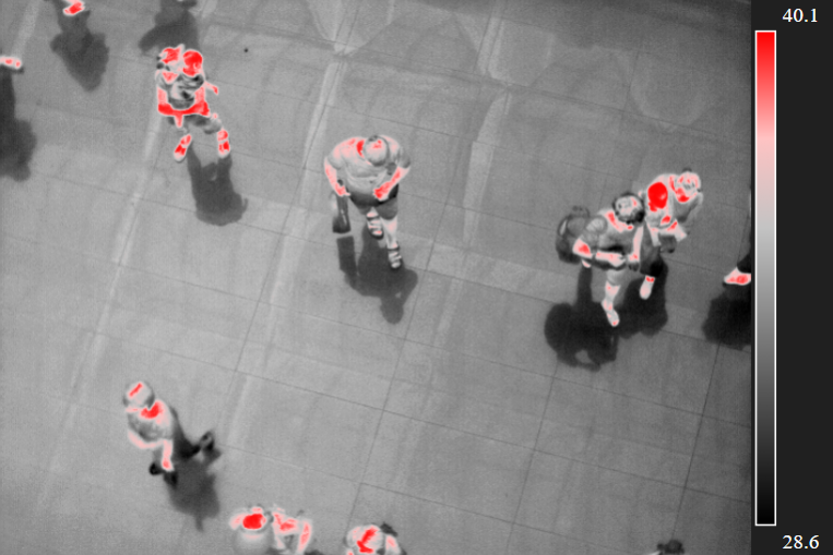 人群復雜環(huán)境下利用紅外熱像儀可以進行人群安全檢疫