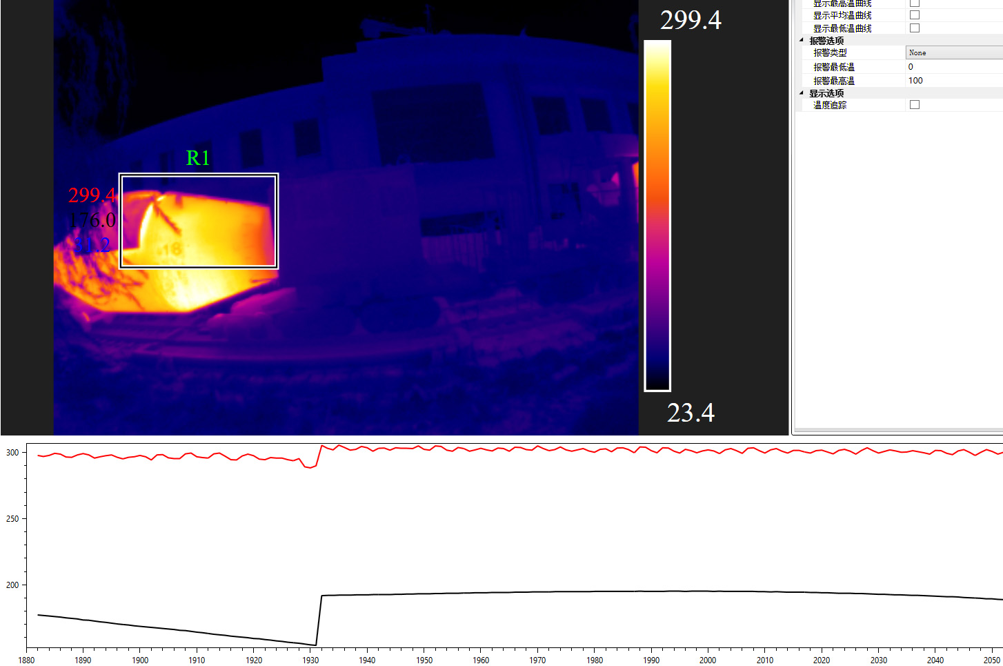 紅外熱像儀檢測魚雷罐車