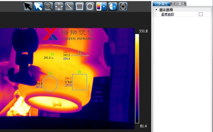 格物優(yōu)信紅外熱像儀檢監(jiān)測(cè)示例圖