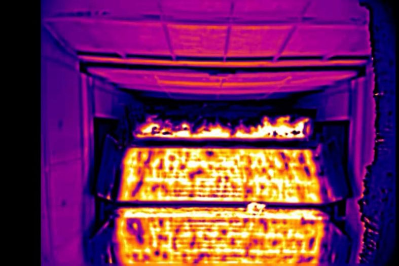 燒結機尾紅外圖像