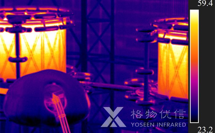 格物優(yōu)信紅外熱像儀拍攝電纜異常高溫?zé)嵯駡D