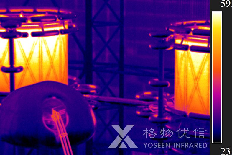 格物優(yōu)信紅外熱像儀拍攝電纜異常高溫?zé)嵯駡D