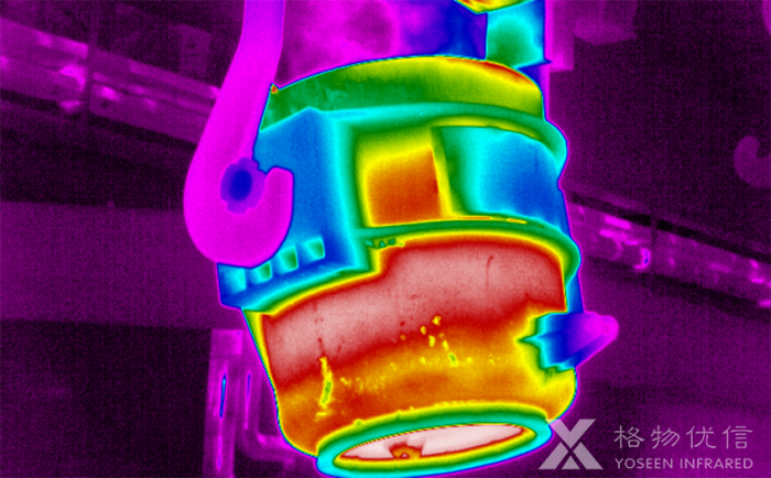 格物優(yōu)信紅外熱像儀探測鋼包形成清晰的熱像圖