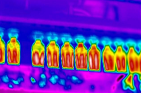 紅外熱像儀檢測(cè)吹瓶機(jī)瓶坯