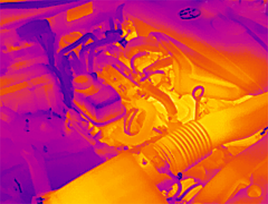 發(fā)動機(jī)熱像圖