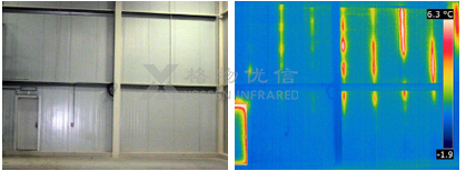 紅外熱像儀檢測商用冷凍柜的隔熱